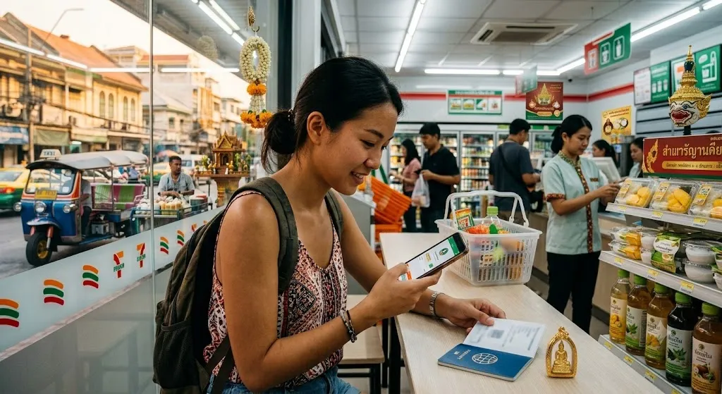 2026 泰國旅遊： 外籍人士註冊 7-11 會員與集點指南